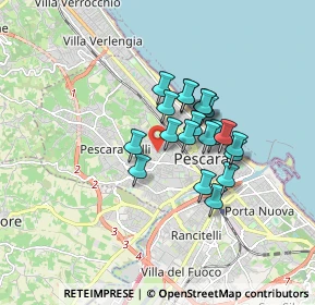 Mappa D'Italia, 65125 Pescara PE, Italia (1.2765)