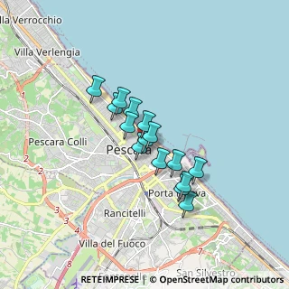 Mappa Via Galileo Galilei, 65122 Pescara PE, Italia (1.23133)