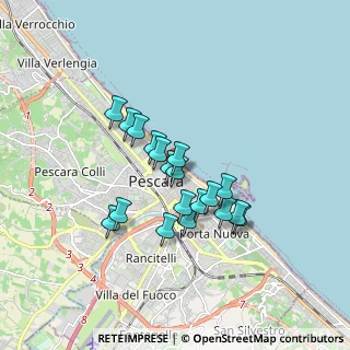 Mappa Via Galileo Galilei, 65122 Pescara PE, Italia (1.39632)