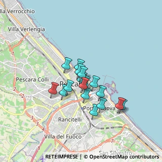 Mappa Via Galileo Galilei, 65122 Pescara PE, Italia (1.26588)