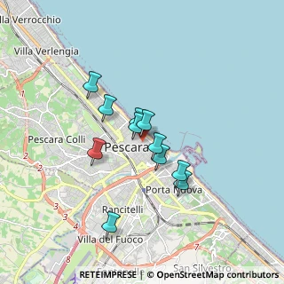 Mappa Via Galileo Galilei, 65122 Pescara PE, Italia (1.37091)