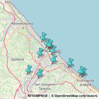 Mappa Via Galileo Galilei, 65122 Pescara PE, Italia (3.73727)