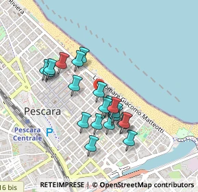 Mappa Via F. de Sanctis, 65122 Pescara PE, Italia (0.4025)