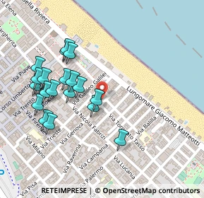 Mappa Via F. de Sanctis, 65122 Pescara PE, Italia (0.258)