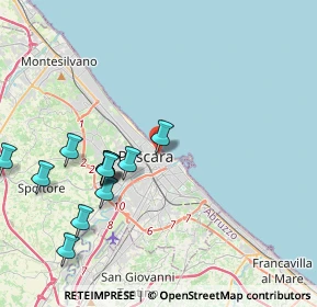 Mappa 65100, 65122 Pescara PE, Italia (4.46833)