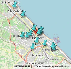 Mappa Viale Bovio Giovanni, 65124 Pescara PE, Italia (1.49667)