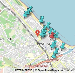 Mappa Viale Bovio Giovanni, 65124 Pescara PE, Italia (0.884)