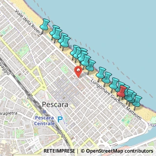 Mappa Via Regina Elena, 65122 Pescara PE, Italia (0.501)
