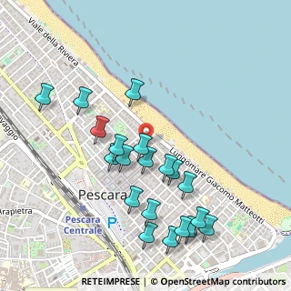 Mappa Via Regina Elena, 65122 Pescara PE, Italia (0.541)