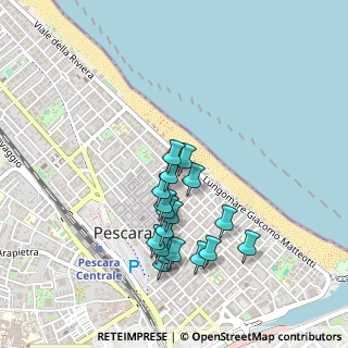 Mappa Via Regina Elena, 65122 Pescara PE, Italia (0.44111)