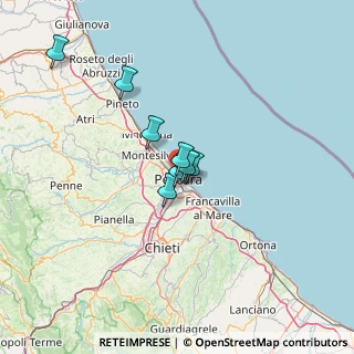 Mappa Viale Bovio Giovanni, 65123 Pescara PE, Italia (25.21167)