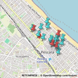 Mappa Via Michelangelo Buonarroti, 65100 Pescara PE, Italia (0.4225)
