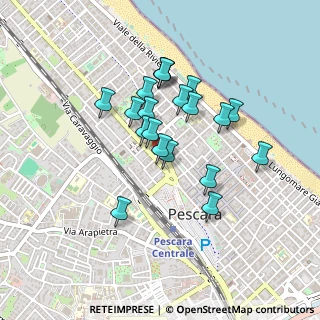 Mappa Viale Bovio Giovanni, 65123 Pescara PE, Italia (0.3795)