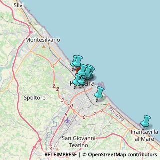 Mappa Viale Bovio Giovanni, 65123 Pescara PE, Italia (1.80727)