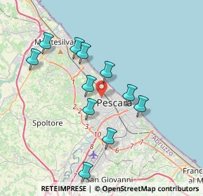 Mappa Via Nino Sospiri, 65125 Pescara PE, Italia (3.67636)