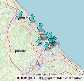 Mappa Via Nino Sospiri, 65125 Pescara PE, Italia (2.25727)