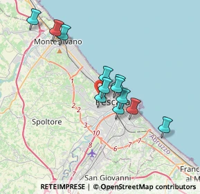 Mappa Via Nino Sospiri, 65125 Pescara PE, Italia (3.0475)