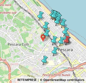 Mappa Via Nino Sospiri, 65125 Pescara PE, Italia (0.9485)
