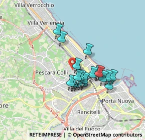 Mappa Via Nino Sospiri, 65125 Pescara PE, Italia (1.377)