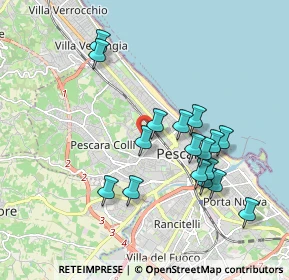 Mappa Via Nino Sospiri, 65125 Pescara PE, Italia (1.88588)