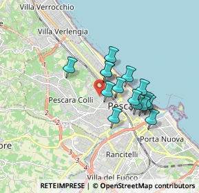 Mappa Via Nino Sospiri, 65125 Pescara PE, Italia (1.34667)