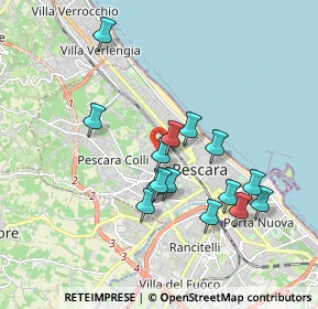 Mappa Via Nino Sospiri, 65125 Pescara PE, Italia (1.73333)