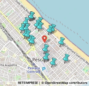 Mappa Viale Regina Margherita, 65122 Pescara PE, Italia (0.4445)