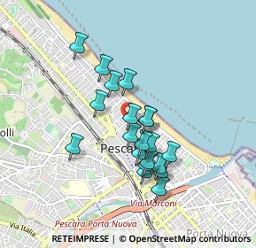 Mappa Viale Regina Margherita, 65122 Pescara PE, Italia (0.744)