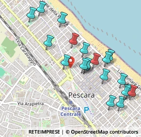 Mappa Piazza dei Martiri Pennesi, 65123 Pescara PE, Italia (0.559)