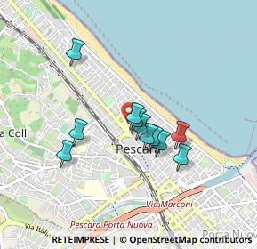 Mappa Piazza dei Martiri Pennesi, 65123 Pescara PE, Italia (0.70455)
