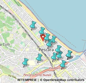 Mappa Piazza dei Martiri Pennesi, 65123 Pescara PE, Italia (0.94385)