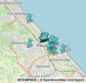 Mappa Piazza dei Martiri Pennesi, 65123 Pescara PE, Italia (0.7425)