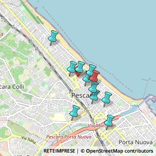Mappa Via Romani Fedele, 65123 Pescara PE, Italia (0.74636)