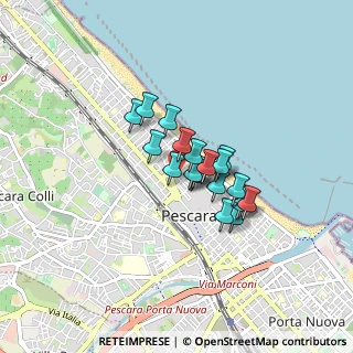 Mappa Via Cesare Battisti, 65123 Pescara PE, Italia (0.5715)