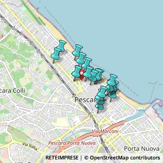 Mappa Via Cesare Battisti, 65123 Pescara PE, Italia (0.6185)