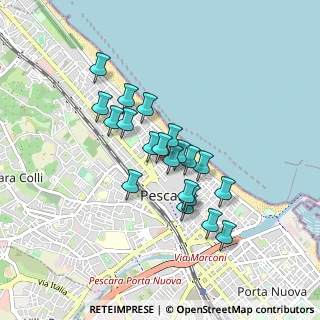 Mappa Via C. Battisti, 65123 Pescara PE, Italia (0.719)