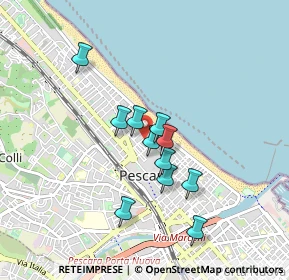 Mappa Via Edmondo de Amicis, 65100 Pescara PE, Italia (0.72545)