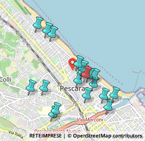 Mappa Via Edmondo de Amicis, 65100 Pescara PE, Italia (0.95632)