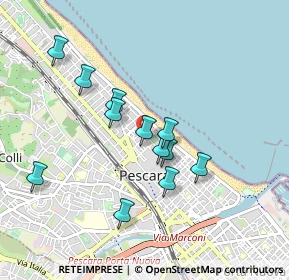 Mappa Viale Leopoldo Muzii, 65122 Pescara PE, Italia (0.83167)