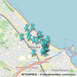 Mappa Viale Regina Elena, 65100 Pescara PE, Italia (0.705)