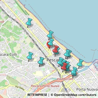 Mappa Via Silvio Pellico, 65123 Pescara PE, Italia (1.0435)
