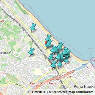 Mappa Via Silvio Pellico, 65123 Pescara PE, Italia (0.7445)
