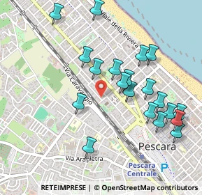 Mappa Via Leonardo Da Vinci, 65124 Pescara PE, Italia (0.5255)