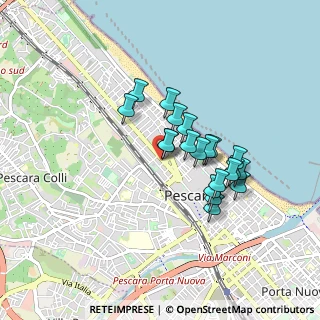 Mappa Via Delfino Spiga Celestino, 65124 Pescara PE, Italia (0.727)