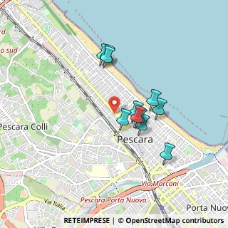 Mappa Via Delfino Spiga Celestino, 65124 Pescara PE, Italia (0.74818)