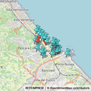 Mappa Via Delfino Spiga Celestino, 65124 Pescara PE, Italia (1.053)