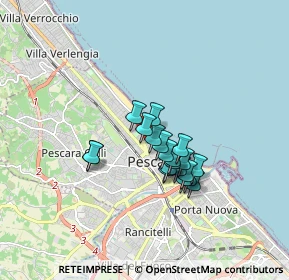 Mappa Via Pellico Silvio, 65123 Pescara PE, Italia (1.2645)