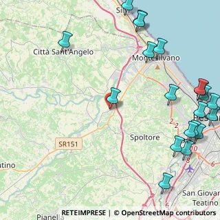 Mappa Via Giosuè Carducci, 65010 Cappelle Sul Tavo PE, Italia (6.5785)
