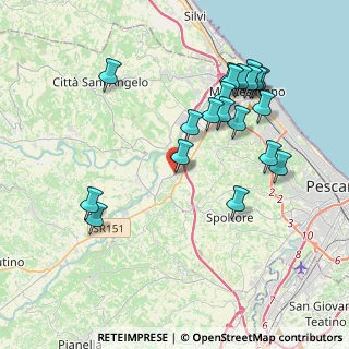 Mappa Via Giosuè Carducci, 65010 Cappelle Sul Tavo PE, Italia (4.307)