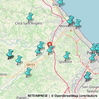 Mappa Via Giosuè Carducci, 65010 Cappelle Sul Tavo PE, Italia (6.3855)